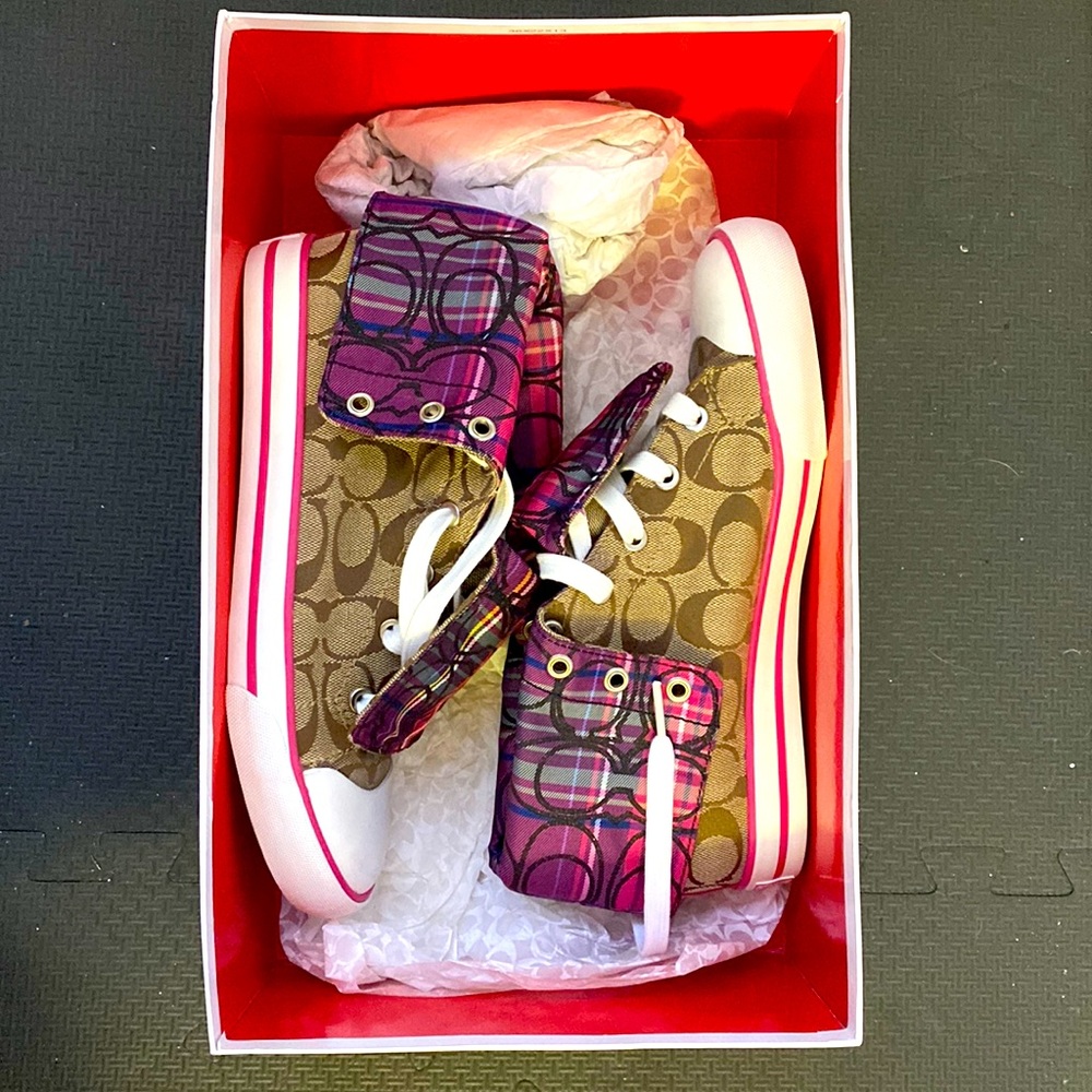 New Authentic Coach Hi-Top Shoes. Women’s size 8